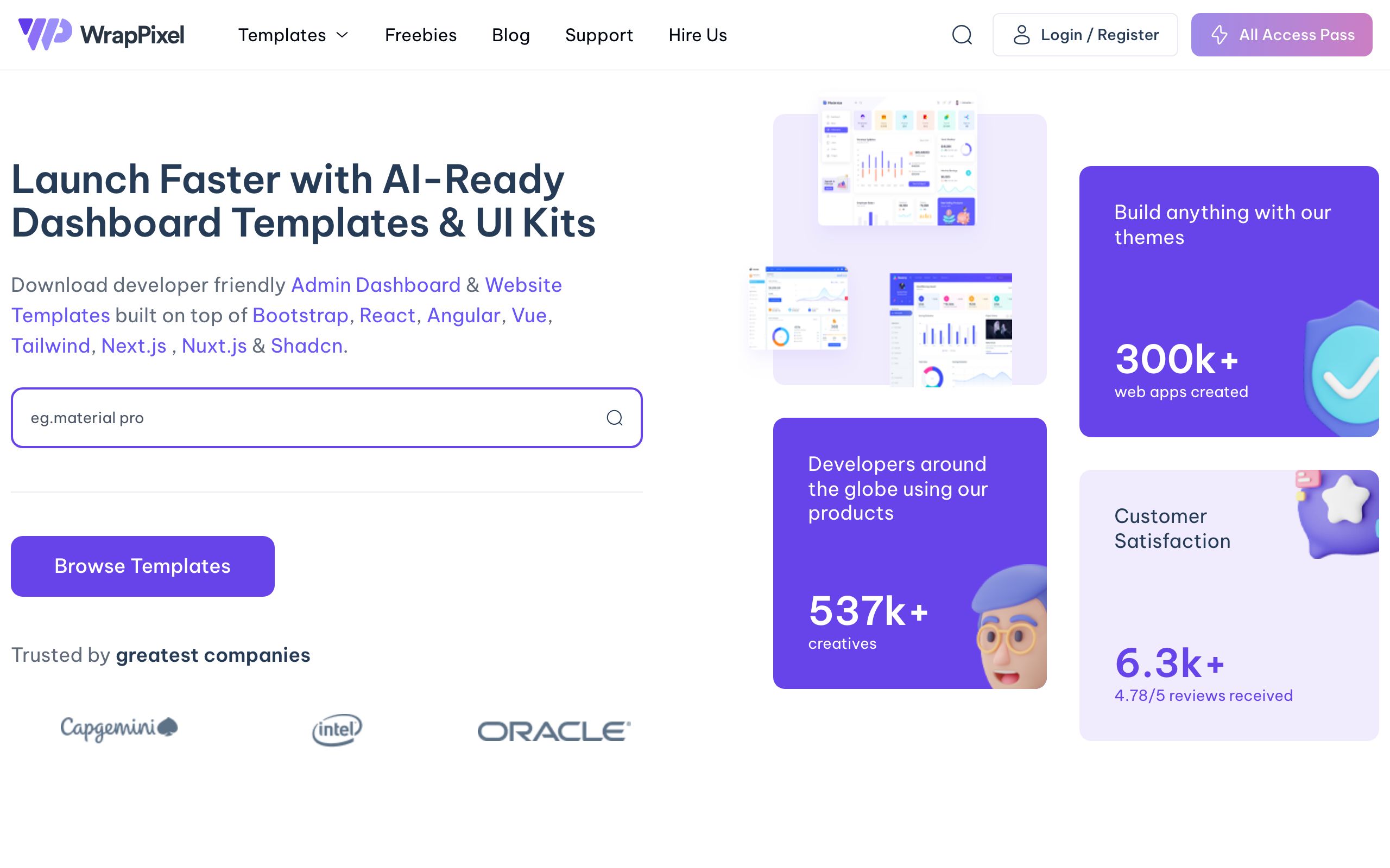 WrapPixel screenshot