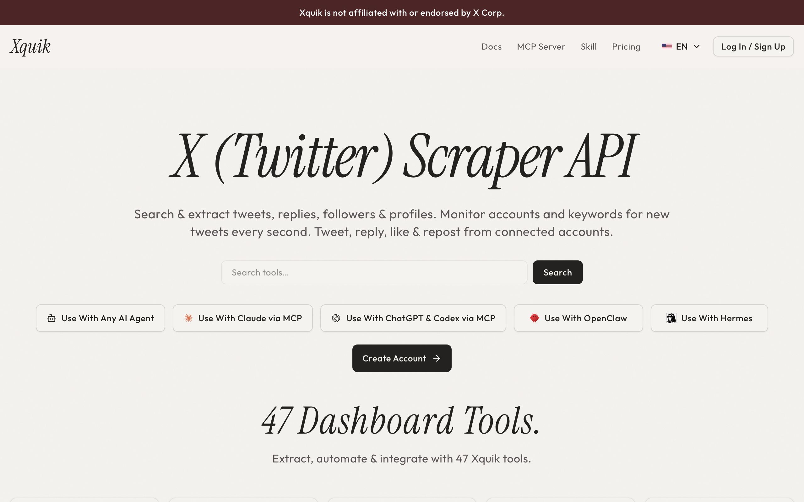 Xquik screenshot