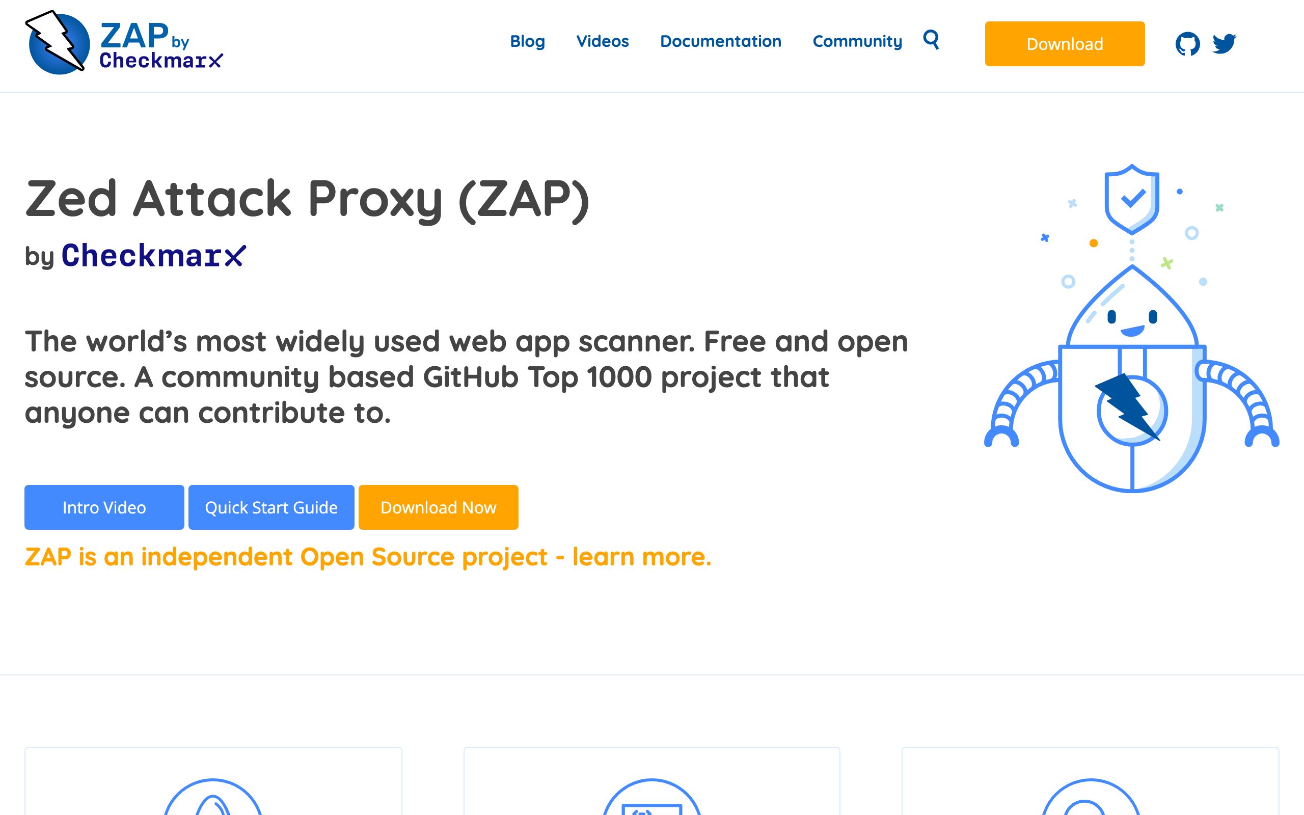 ZAP screenshot