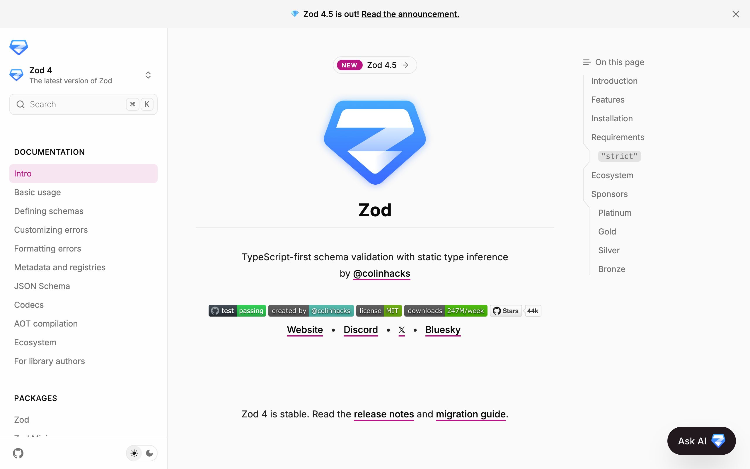 Zod screenshot